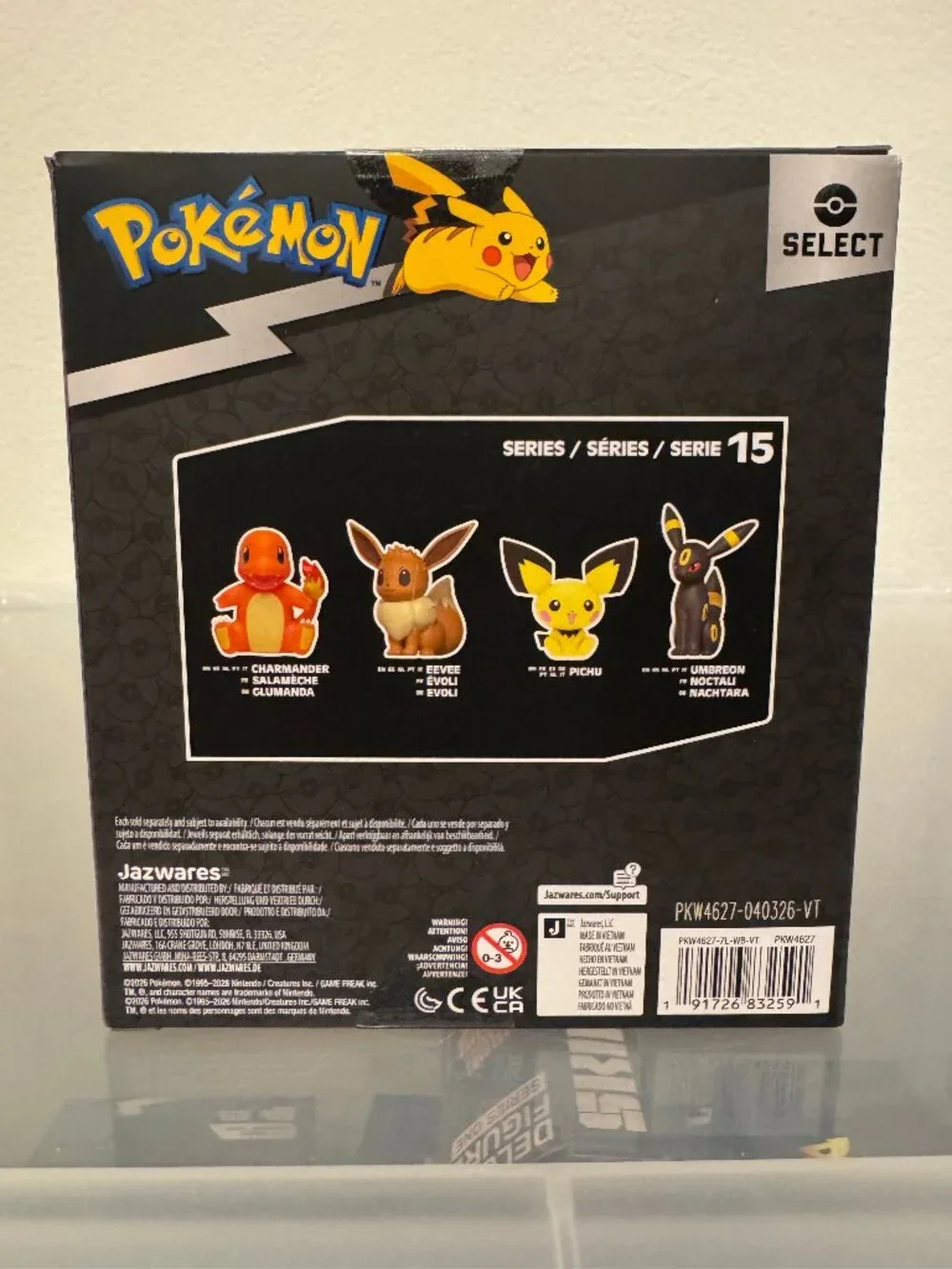Jazwares Pokémon Select Series 15 Umbreon Vinyl Figure PKW4627 New Sealed